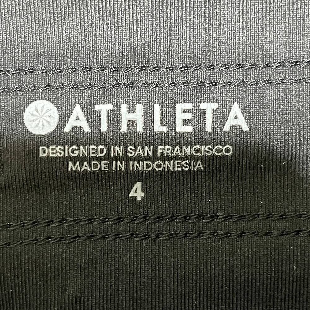 Athleta Trekkie North Skort Drawstring Zipper Pocket Women Black Size 4 - Picture 4 of 8
